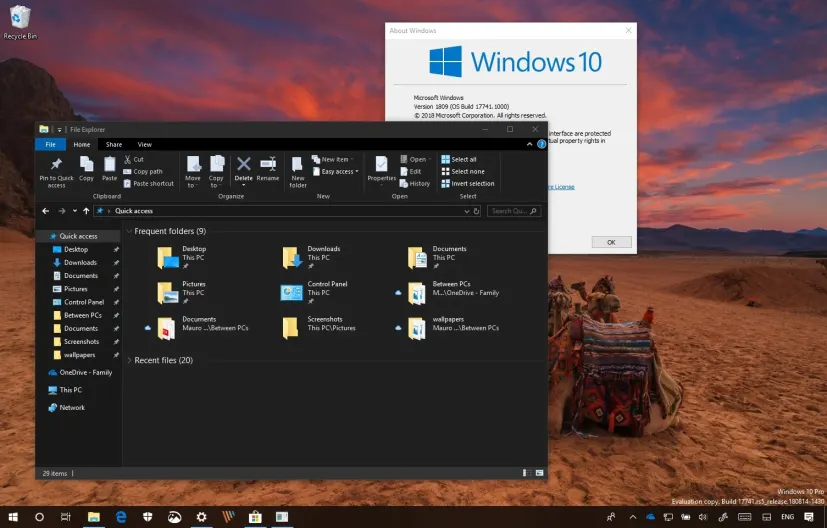 Windows 10 (version 1809) November 2018