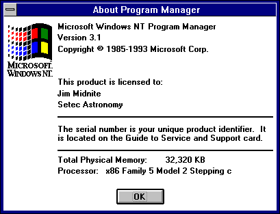 Windows NT 3.1 (Workstation and Server) Download