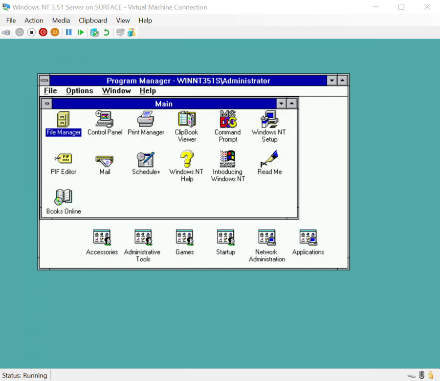 Windows NT 3.50 (Workstation and Server)