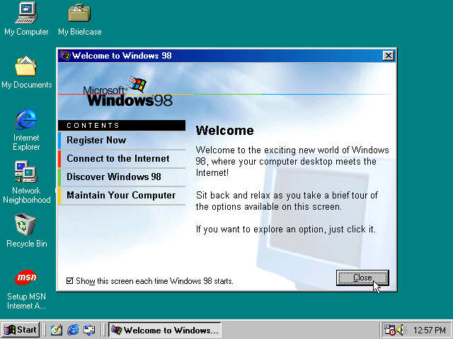 Windows 98 Dowmload